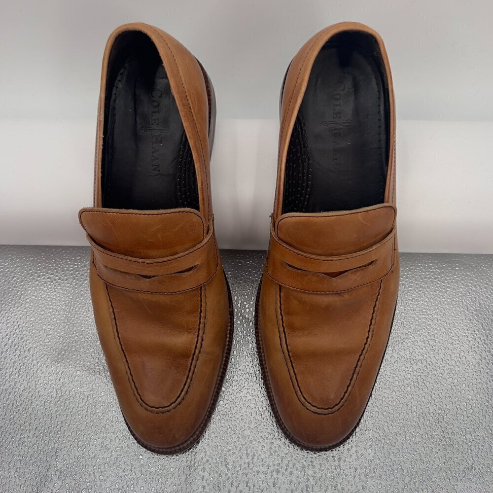 Cole Haan Men's Tan Loafers Shoes 10m
